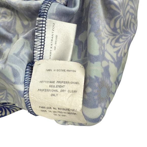 Mary Katrantzou Maxi Dress Size L Siren Print Made in The UK - Picture 9 of 10